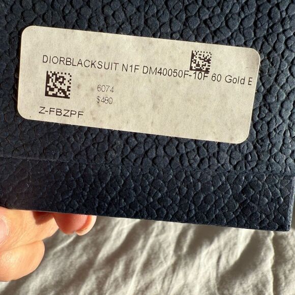 NWT DIOR - Sunglasses - DiorBlackSuit N1F - Gold Brown - Dior Eyewear - Picture 7 of 8